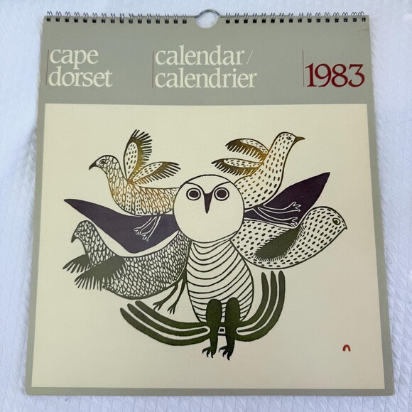 undefined Other - Vintage 1983 Cape Dorset Inuit Art Calendar / Calendrier - West Baffin Eskimo Co